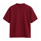 H&U Burgundy T-shirt — back view