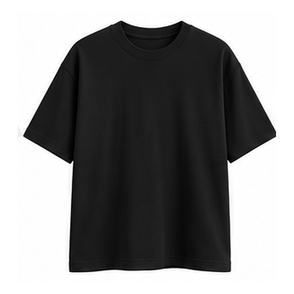 H&U Black T-shirt — front view