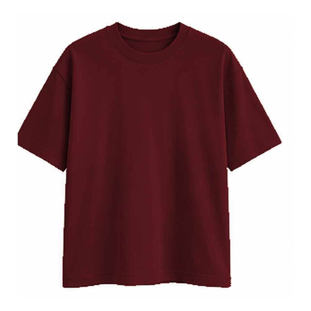 H&U Burgundy T-shirt — front view