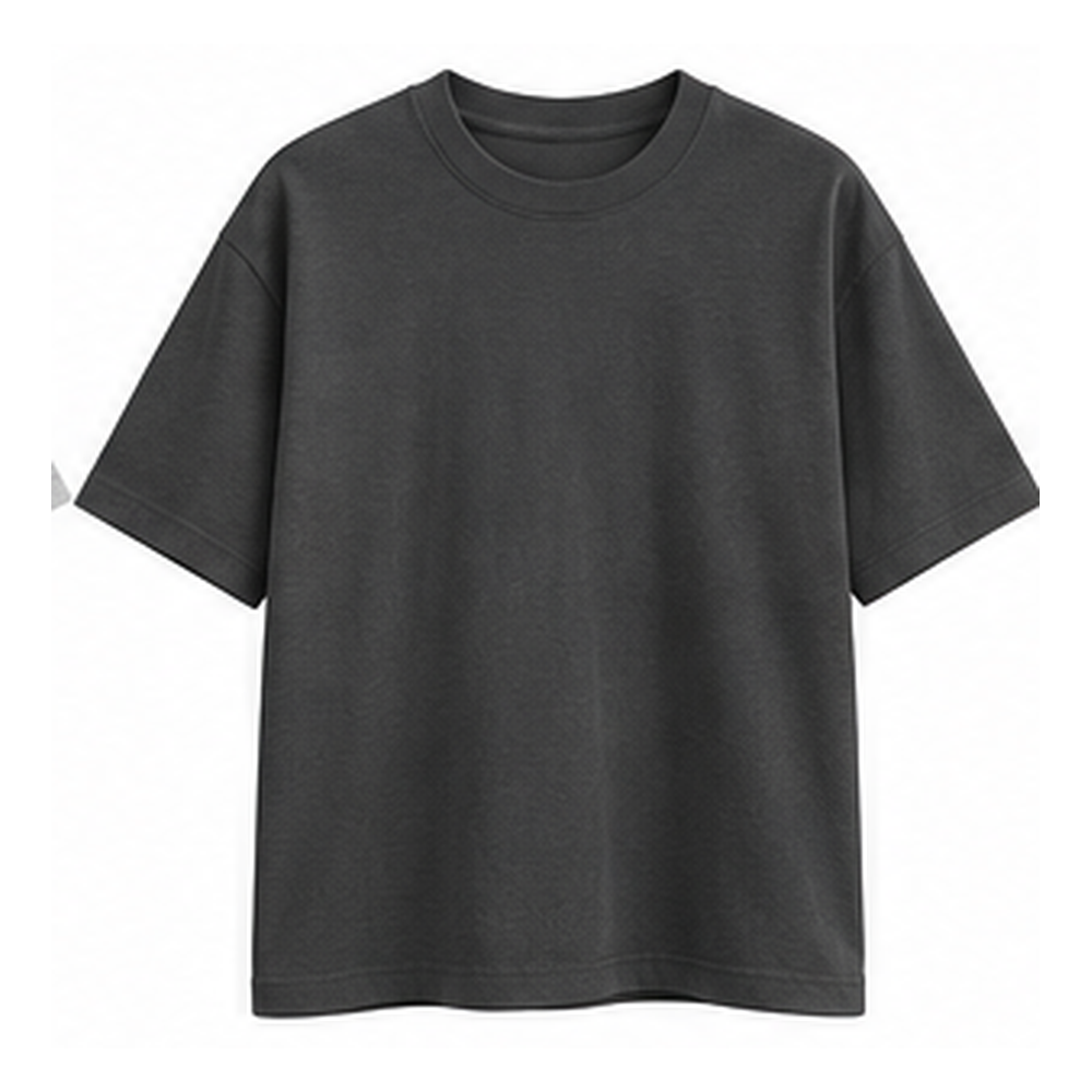 H&U Heather Charcoal T-shirt — front view