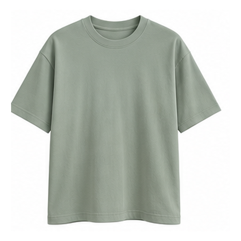 H&U Military Green T-shirt — front view
